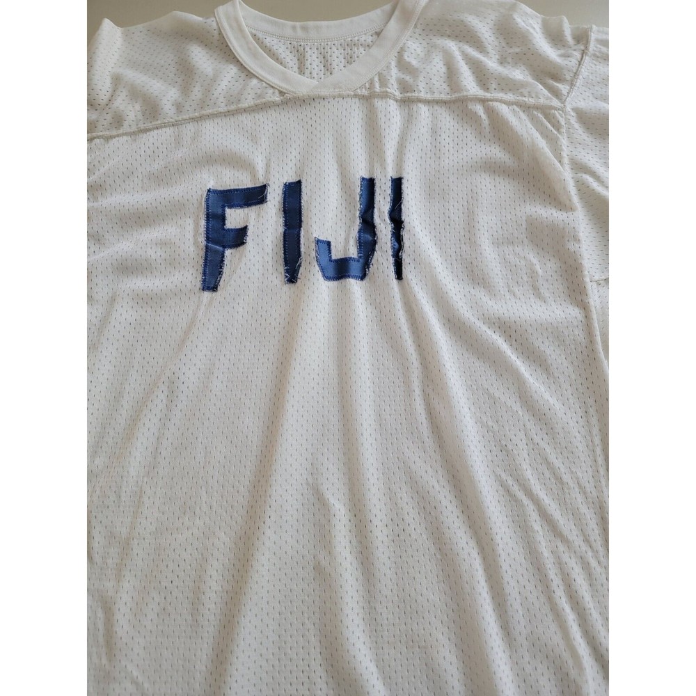 RARE Vintage 80s FIJI Football Team Jersey Shirt Russell Athletic USA Tagged L